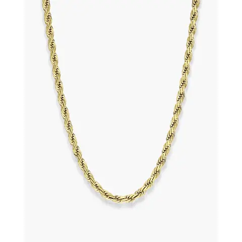 JAXXON Rope Chain 3mm - Gold - Waterproof - Box Clasp
