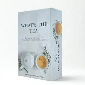 What's the Tea Oracle Deck – 80-Card Intuitive Guidance Cards for Relationships Self-Reflection Career & Personal Growth Beginner-Friendly Durable Cardstock
