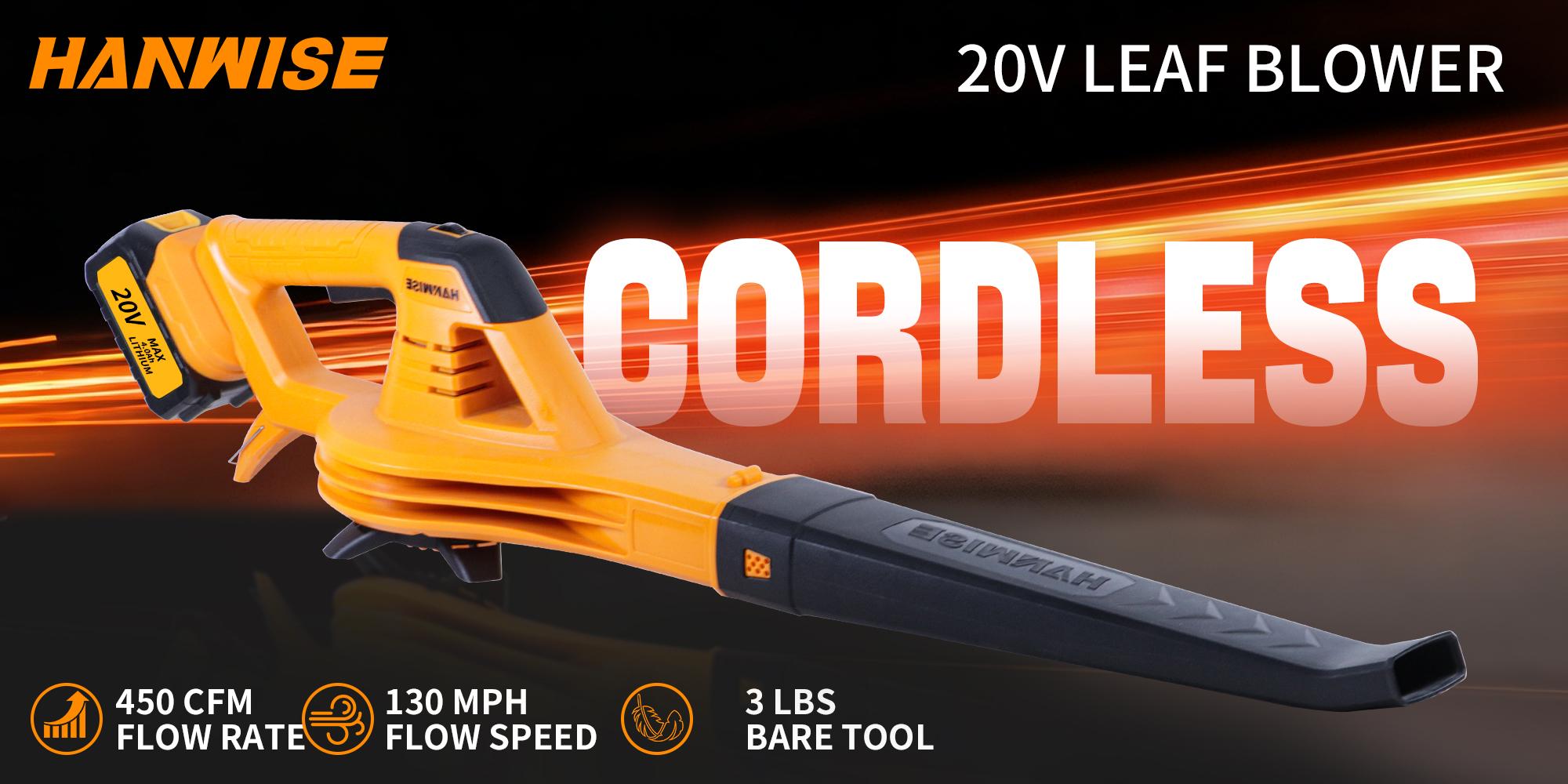 Brushless wireless blade blower, equipped with battery and 6 adjustable speed modes, suitable for lawn maintenance, handheld snow removal machine, household outdoor use, terrace cleaning and dust removal, birthday or holiday gifts, etc