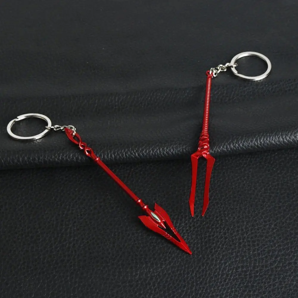 12cm Spear of Cassius Neon Genesis EVA Weapon Keychain Evangelion-06 Cosplay Anime Katsuragi Misato Cross Pendant Key rings