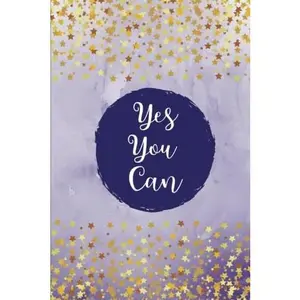 USED-Yes You Can: Purple/Gold Stars, 100 Lined Pages, Daily Notebook, Journal, Diary (6 x 9) by Joyful Journals (Paperback)