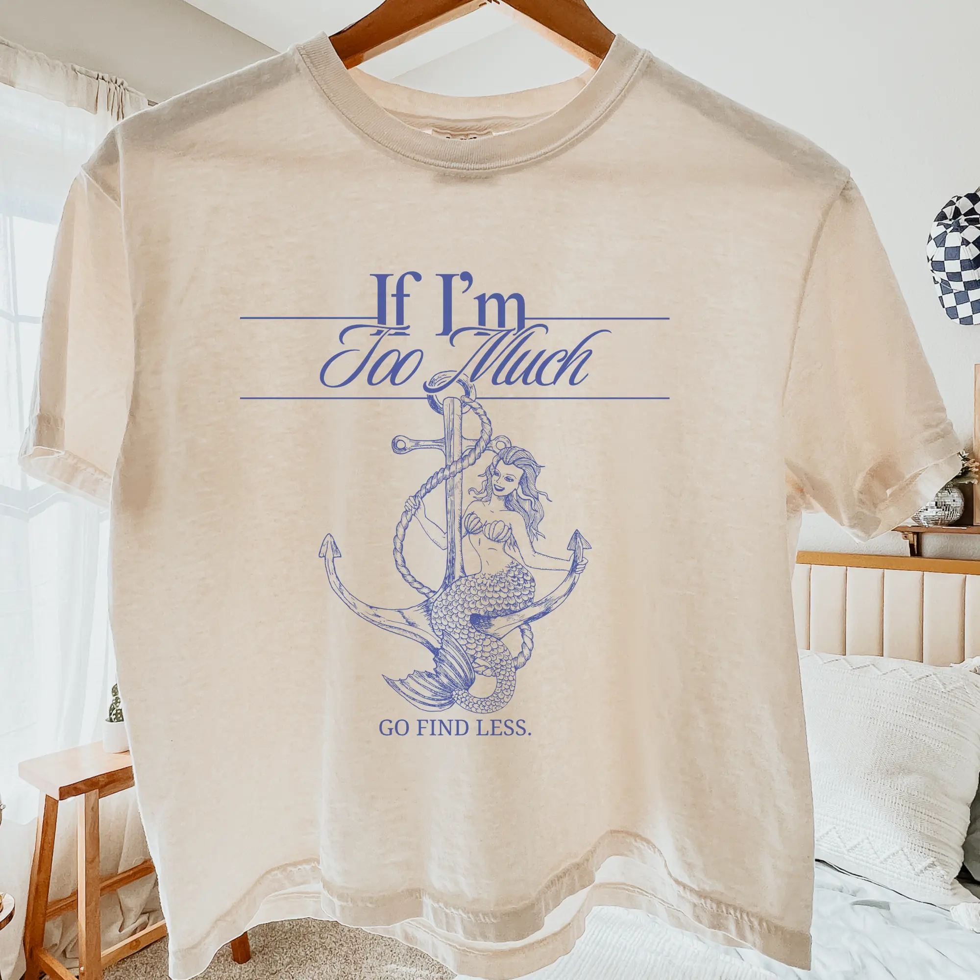 If I'm Too Much, Go Find Less | Mid-Length Crop Top