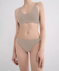 String Bikini Brief 3 Pack - Taupe
