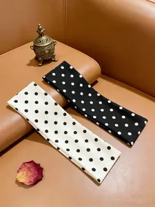 Women Girls Polka Dot Hairband Set, Casual Simple Headwear Accessories, Round Pattern Sports Hair Tie, Elastic Tie Band, All Season Fashion
