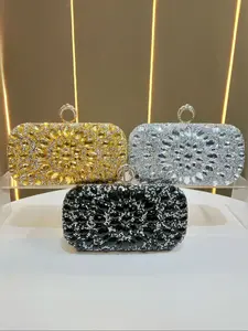 Women's Rhinestone Evening Bag, Fashionable Party Clutch Purse, Small Shoulder Crossbody Bag, Suitable for Daily Use and Special Occasions
