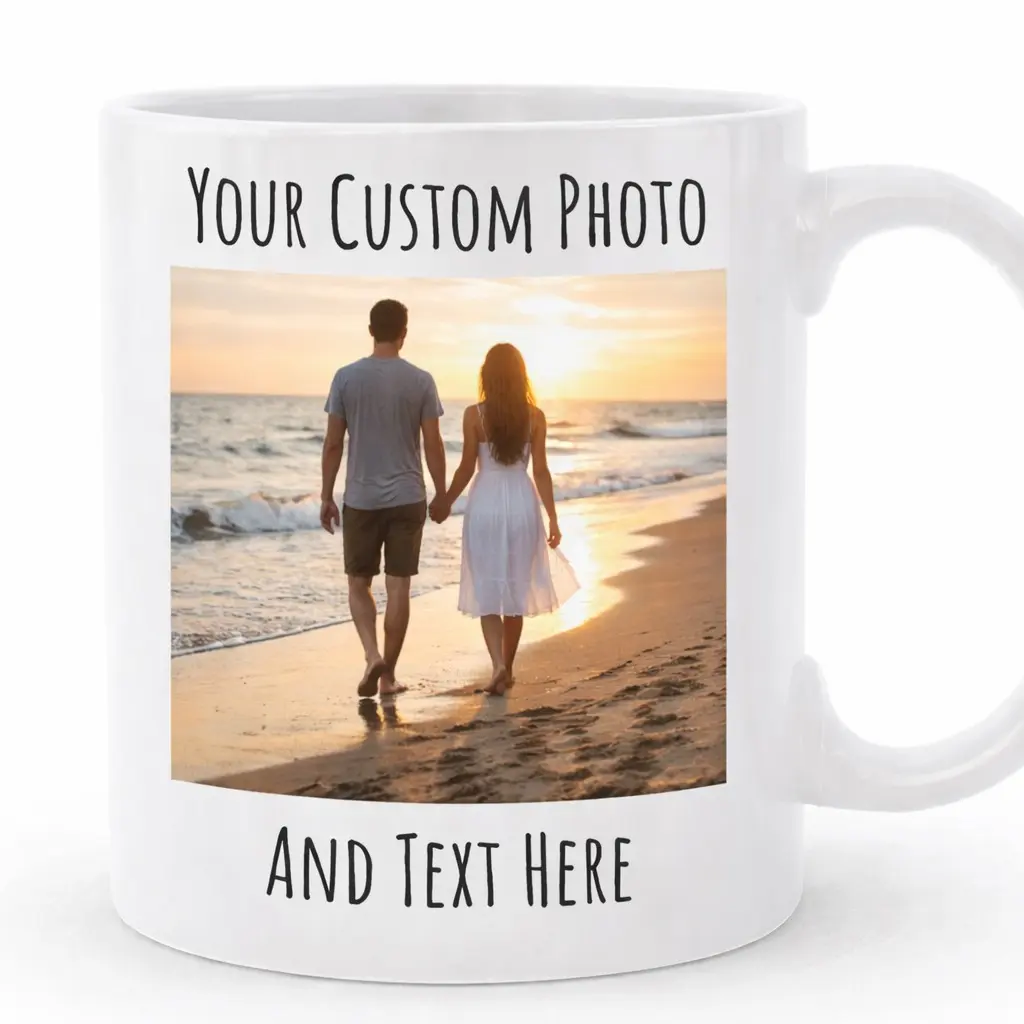 12 Custom 11oz Coffee Mugs for $75 | Personalized Logo Photo Party Event