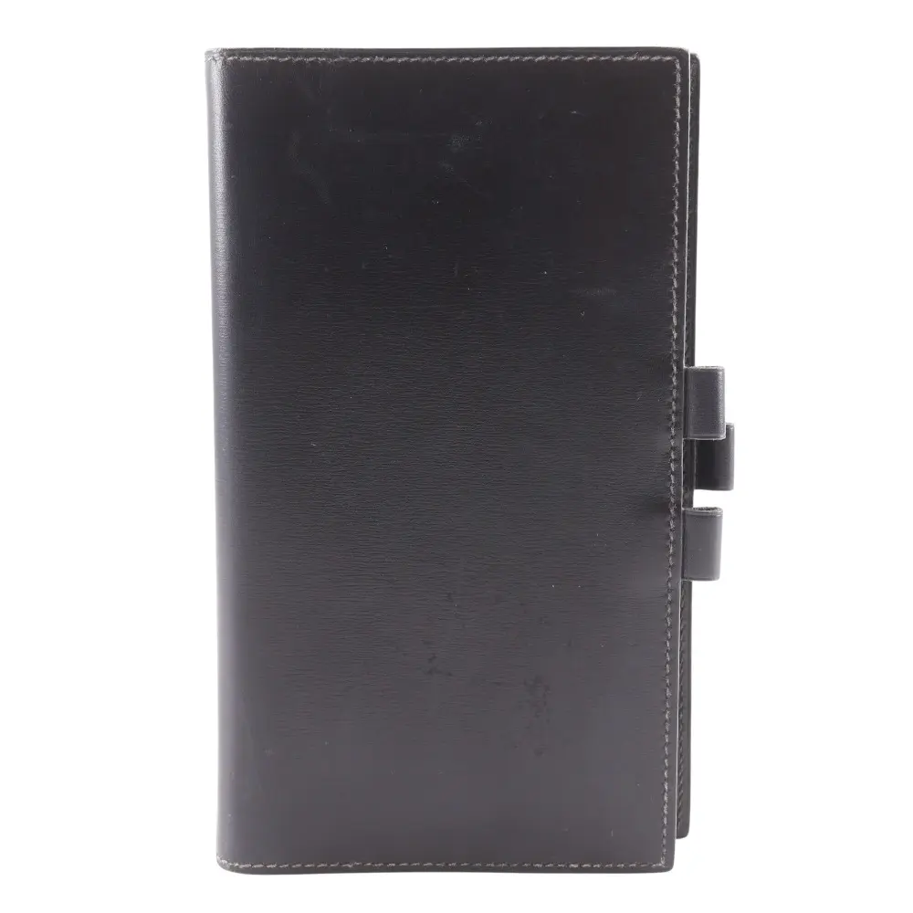 Pre-owned HERMÈS Calfskin Small Leather Goods Hermes Agenda Vision Box Calf Notebook Cover