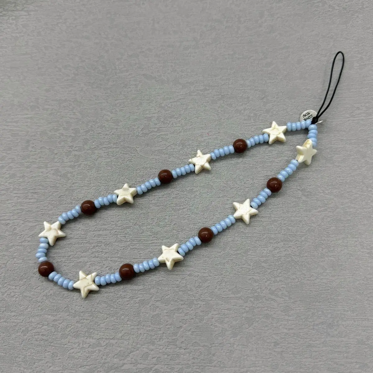 ins star beaded mobile phone case hanging chain DIY handmade beaded chain ccd camera pendant backpack hanging chain anti-lost