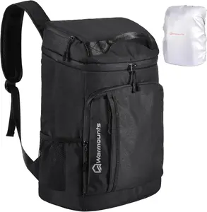 Soft Backpack Cooler Insulated Leakproof 36 Cans Collapsible Cooler Ice Chest Bag wInsulating Cover&Leakproof PVC Bag, Lightweight, Cooler Backpack For Camping, Hiking, Picnic, Beach,Travel