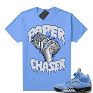 Shirt to match Sneaker, Paper Chaser, Jordan 5 UNC