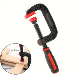 7 Inch Spring Clamps For Woodworking Wood Clamps With Powerful Clamping Force Reinforced Plastic Nylon Clamps Adjustable Jaw Opening Clamps With Heavy Duty Spring For Gluing Crafts Woodworking Tools