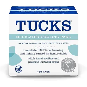Medicated Pads, 2 pk./100 ct.  immediate relief from the burning and itching caused by hemorrhoids