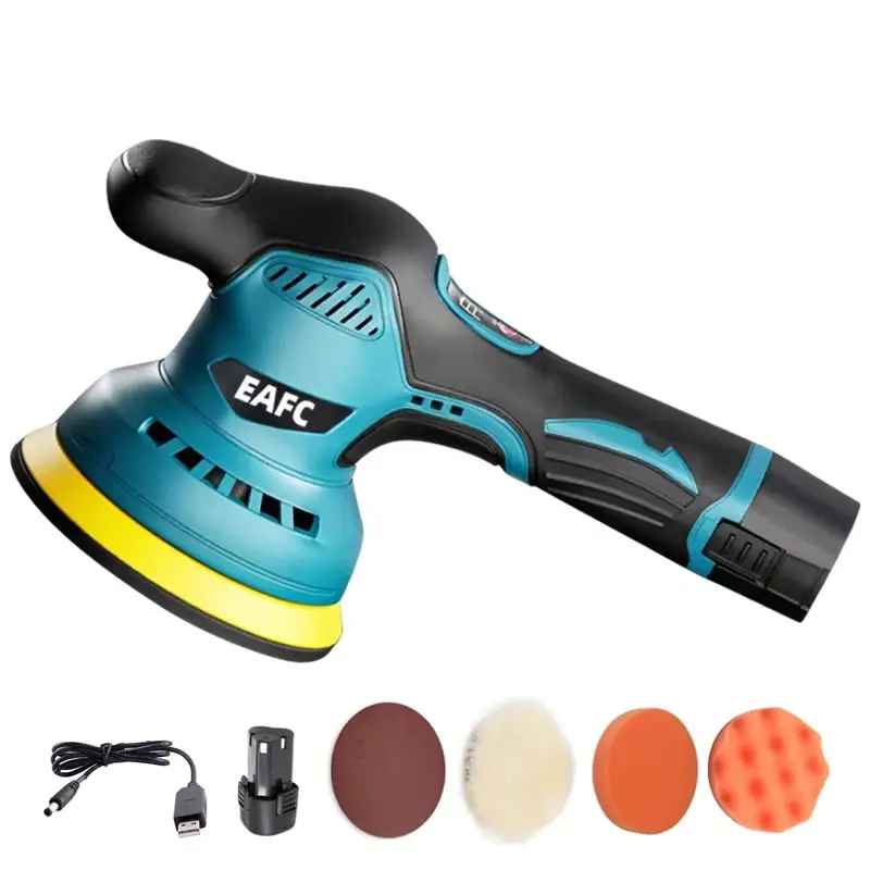 Wireless Car Polisher 12V 2800-5500Rpm Cordless Car Polishing Machine Electric Polishing Wax Tool Noiseless 8 Variable Speeds NarzrIe