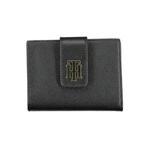 Tommy Hilfiger Black Polyurethane Wallet