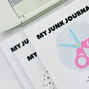 NEW!! My Junk Journal: A Notebook for Junk Artists - 150 Pages Softcover 8.5 x 11 Inches Blank Dotted or Lined Pages Decorate with Stickers & Paper Scraps
