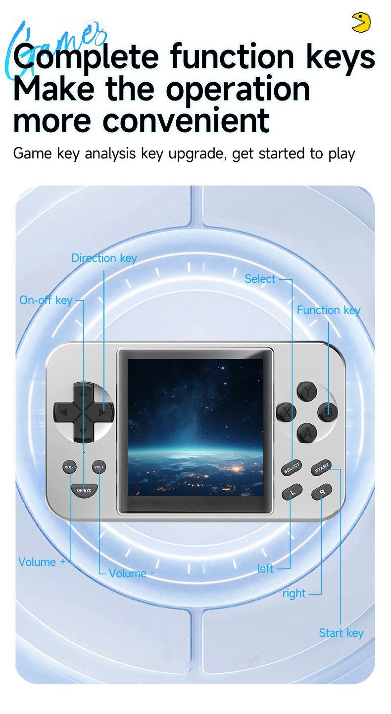 Multifunctional Game Console Power Bank, 20W Wireless Magnetic Charging, 6000+ Built-in Classic Games, MP3, MP4, Digital Photo Frame, E-book, Movie Player Best Holiday Gift.(silver)