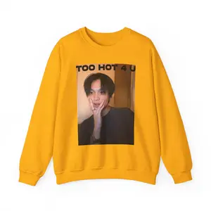 NCT HAECHAN Kpop Merch Unisex Sweatshirt, Graphic Tee for NCT 127, U, Dream Fans - Too Hot 4 U, Crewneck Jumper, Kpop Fan Apparel, Kpop