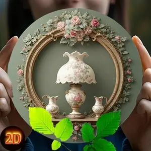 Aluminum Rose Flower Hanging Decoration For Home Kitchen Office Outdoor Party And Wall Decor