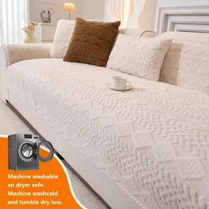 1pc Modern Luxury Thick Sofa Cover, Sofa Couch Covers, Fits Single to Four Seater, Warm and Non-Slip, Pet Friendly, Home and Office Decor