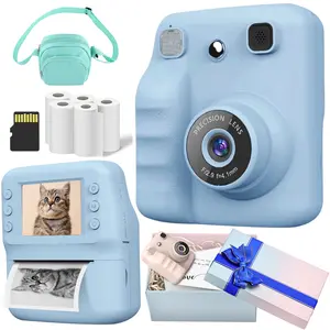 Instant Print Camera, Portable 48mp Digital Camera, 8x Optical Zoom, 1080P Video, Rechargeable Battery, Gift Box Included