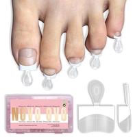 Half Cover Toe Nail Tips White French Tip
