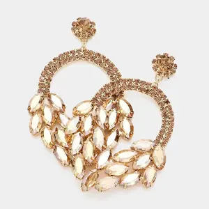 Cluster Hoop Earrings