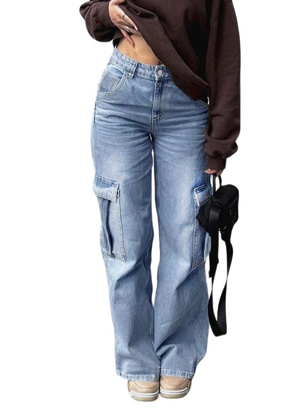 Teen Girls' Y2K Style Cargo Pants, Trendy Casual Design, Comfortable Non-Elastic Fabric, Perfect for Daily Wear & Outdoor Adventures