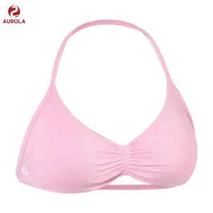 AUROLA Influence Strappy Bra Sports Bras for Women, Backless Padded Impact Strappy Bra for Workout Gym Yoga with Removable Cups SpringStatements