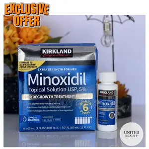 Kirkland Minoxidil 5% Extra Strength 2,4, 6 Months Supply Men Hair Regrowth Hair Care Nourishing Comfort