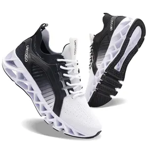 Blade Bottom Running Shoes - Men's and Women's - Breathable Mesh Upper - Fitness Loafers with Shock Absorption and Anti-Slip Technology