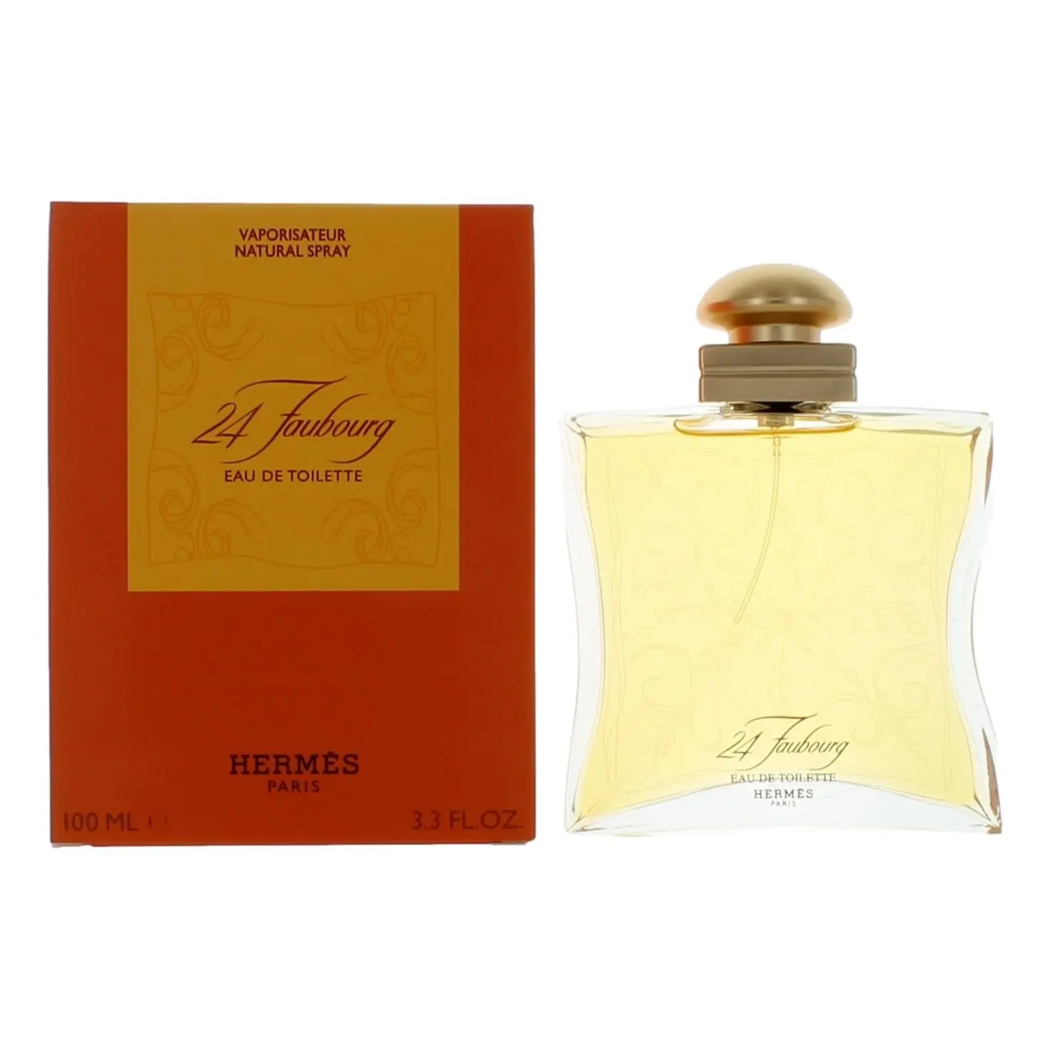 Women's 24 Faubourg by Hermes Floral Fresh EDT Spray - 3.3 oz (3 to 3.9 fl oz), Launched in 1996