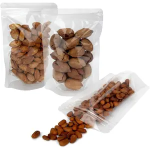 50 Pack Stand Up Pouch Bags, Resealable Clear Self-seal Pouches with  Notch for  Packing (3.9 X 5.9 Inches)