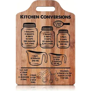 Vintage Kitchen Conversion Wooden Wall Decor, Vintage Plaque Decoration, Kitchen Measurement Art Sign, Home Decoration, Silver Yang Plant Species