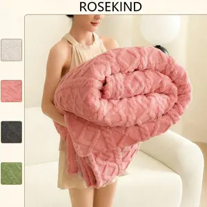 Soft Cozy Taffeta Blanket, Warm for Bed Sofa Office, Stylish Home Decor,  Durable and Double-sided Perfect Gift for All