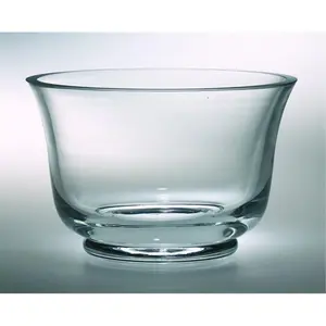 Majestic Gifts  Classic clear 9 in. High Quality Glass Thick Revere Bowl
