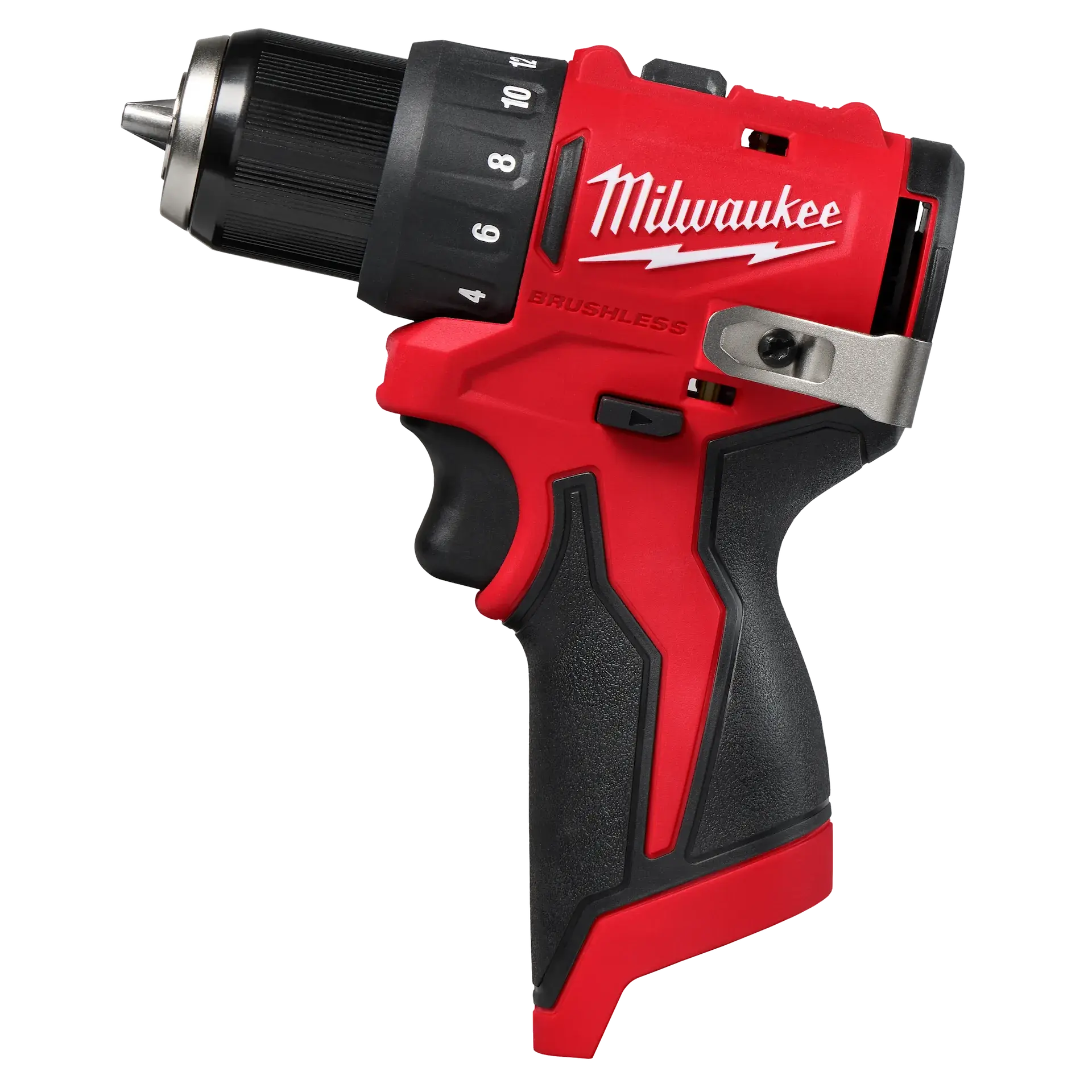 Milwaukee 3401-20 M12 Subcompact Brushless Drill/Driver with Brushless Motor, Lightweight Design, 1,550 rpm, 3/8” Metal Chuck, 350 in-lbs Torque, Best-In-Class Durability
