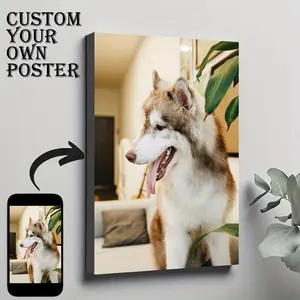 Custom Poster - Custom Canvas Painting with Custom Photo Upload for Lovers, Couples, Pets, Friends, Weddings, Anniversaries, Ideal Gift for Home Decor