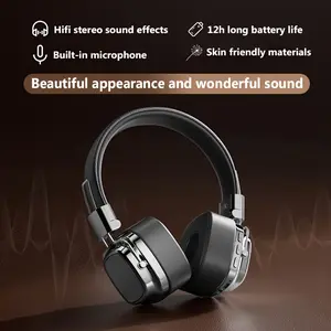 [Deep Bass Headset] Bluetooth Headphones, HD Stereo Sound Over Ear Headphones with Built-in Microphones, Deep Bass 20 Hours Playtime, Fast Charge BT 5.2 Headset for Adults, School, Travel
