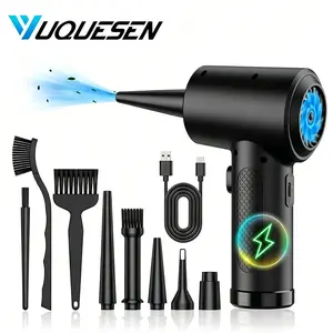 【FathersDayGift】YUQUESEN Portable Cordless Duster Hand Vacuum, 51000RPM USB Rechargeable Multi-Function Cleaner, Lightweight Handheld Car Accessories Tech Gadgets for Car & Keyboard, Eco-Friendly Energy-Efficient