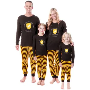 Harry Potter Founder Wizarding World Gryffindor Hufflepuff Ravenclaw Slytherin Character Sleep Tight Fit Family Pajama Set