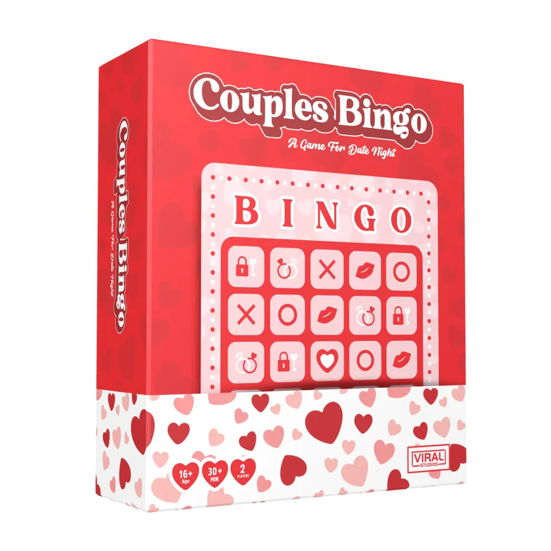 Couples Bingo Date Night Game for Couples – Romantic & Meaningful Card Game with Dares, Questions & Challenges | Fun Relationship Game for Date Night, Anniversaries & Couples Gifts, 2 Players