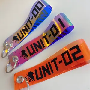 Neon Genesis Evangelion Inspired keychain charm car key fobs Rei Ayanami Shinji Ikari Asuka Langley jet tag