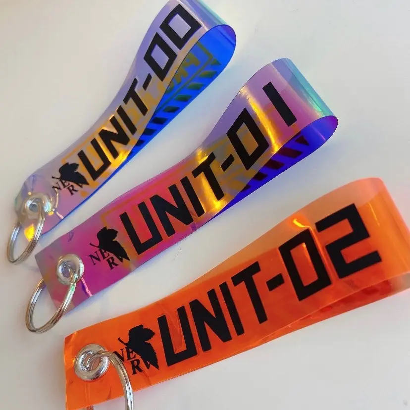 Neon Genesis Evangelion Inspired keychain charm car key fobs Rei Ayanami Shinji Ikari Asuka Langley jet tag