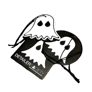 Detailer Society Ghost Scents - 3 Pack Air Freshener Set with Vanilla Mint & Sandalwood Scents Featuring Unique Ghost Designs