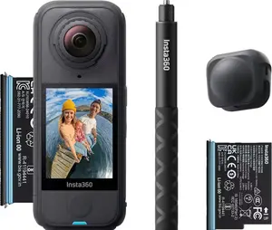 Insta360 X4 Air 8K 360-Degree Action Camera with lens cap, Additional battery & Selfie stick