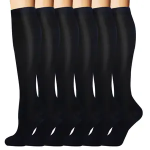 Socks Laboratory  6 Pairs of Solid Color Knee Socks   Breathable and soft fabric  Suitable for both office and casual wear with all-day comfort