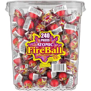 Wonka Atomic Fireball, Candy, Cinnamon Flavor, Individually Wrapped