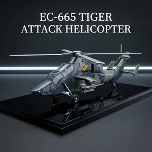 1:72 Scale Ec-665 Plane Model, Collectible Plastic Aircraft, Desktop Decor, Gift for Aviation Enthusiasts, Classic Style