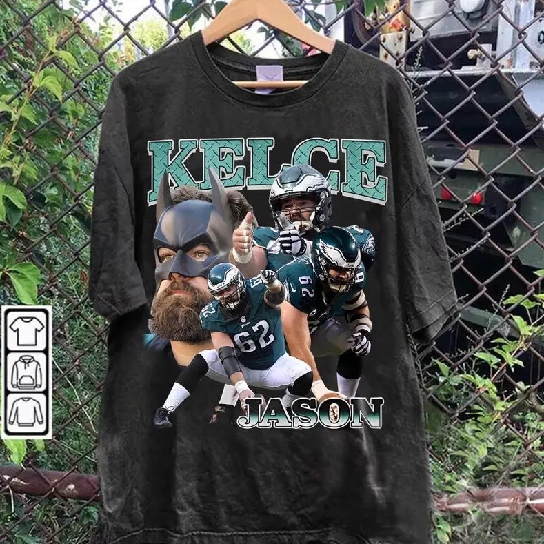 Vintage Oversized Sport .Vintage 90s Graphic Style Jason Kelce .Retro American Football Bootleg Gift.Jason Kelce Tee T Shirt