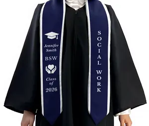 Social Work Graduation Stole Social Worker Graduation Sash Class of 2026, MSW BSW Grad Stole for College Commencement Ceremony Keepsake